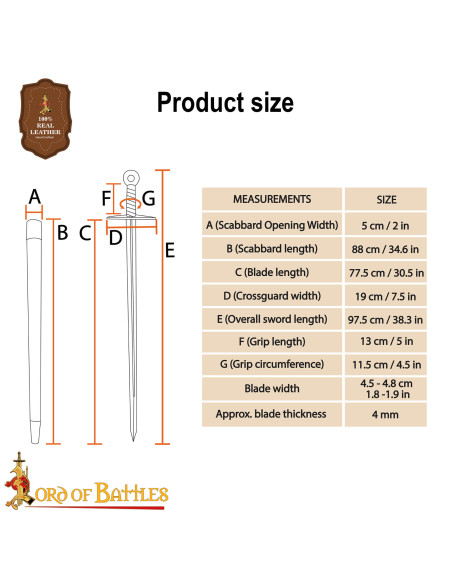 Hand-Forged Viking Sword with...