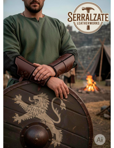 Genuine Brown Leather Medieval...