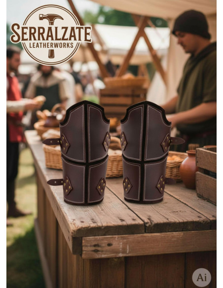 Genuine Brown Leather Medieval...