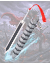 Mini Sword Keychain of the Dragon Slayer from Berserk, with Holder