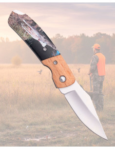 Navaja Third mango ABS con decoración de Galgo (15,9 cm.) 2