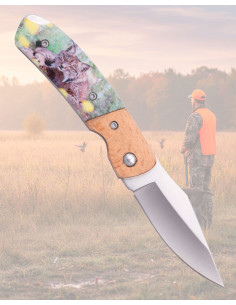 Third Folding Knife with ABS Handle and Lynx Decoration... 2