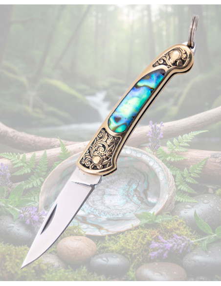 Miniature Knife with Abalone Design...