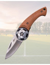 Collector's Knife Football Ball Wood Steel