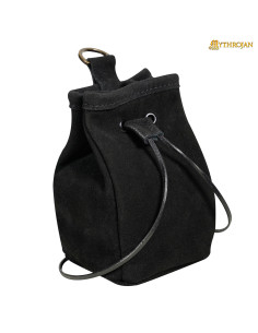 Medieval Faux Suede Wallet for LARP and Fairs 2