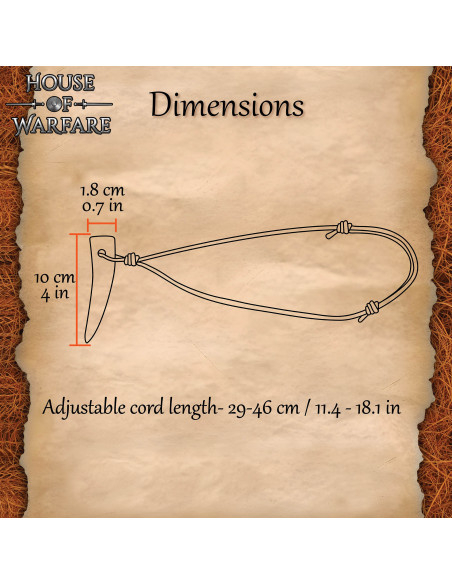 Natural Polished Ox Horn Necklace...