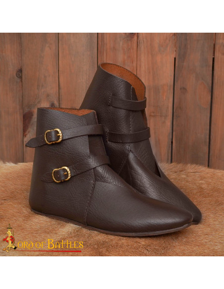 Genuine Leather Medieval Ankle Boots...