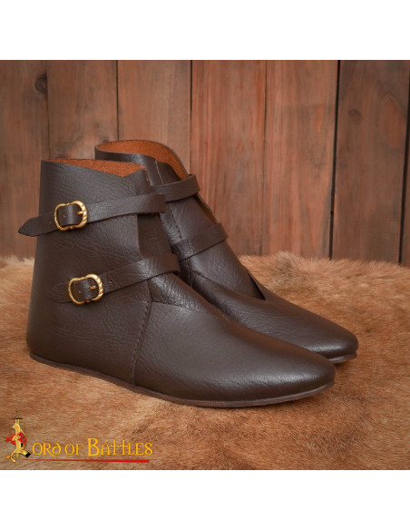 Genuine Leather Medieval Ankle Boots...