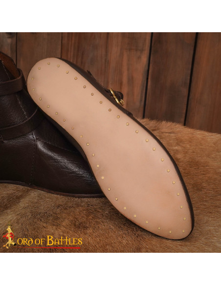 Genuine Leather Medieval Ankle Boots...