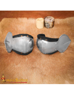 Handmade Forged Steel Knee Guards with Interior Padding