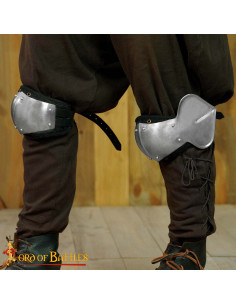 Handmade Forged Steel Knee Guards with Interior Padding 2