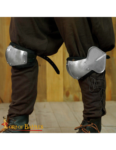 Handmade Forged Steel Knee Guards...
