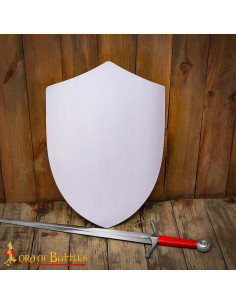Medieval Templar Heater Shield Hand Forged 18 Gauge Steel... 2