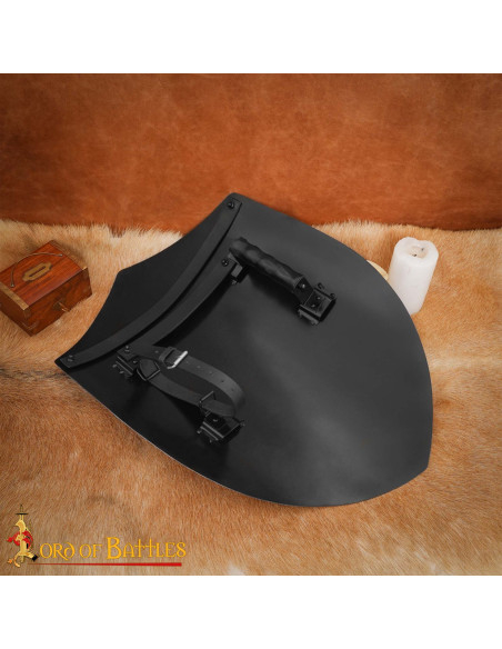 Medieval Templar Heater Shield Hand...