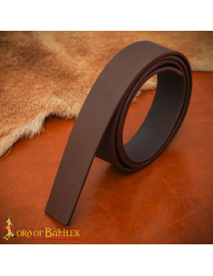 Genuine Brown Leather Strip for Handmade Belt, 120 x 3 cm