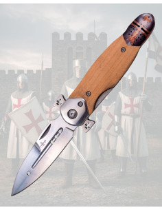 Third Templar Knife with Crosses in Steel