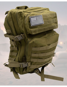 MOLLE Tactical Backpack 35L-40L Green 600D Nylon 2