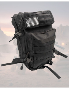 Black Tactical Backpack 35-40L with MOLLE System