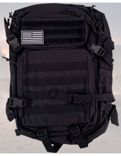 Black Tactical Backpack 35-40L with MOLLE System 2