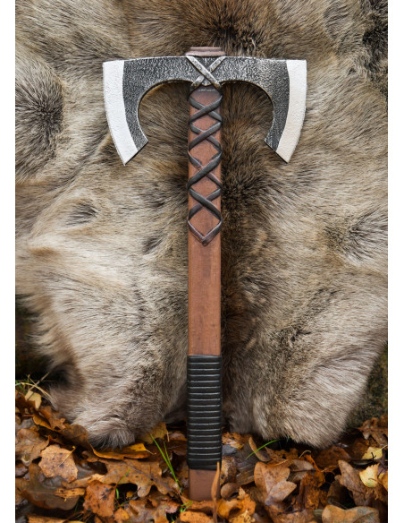 Jorvak Double Viking Axe for LARP