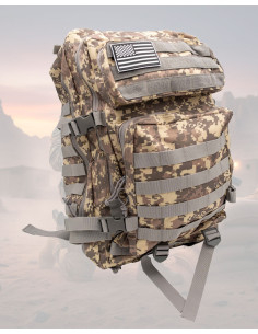 Tactical Backpack 35-40L Digital Camo with MOLLE System