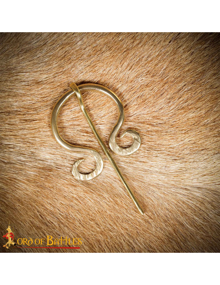 Golden Polished Brass Viking Cloak...