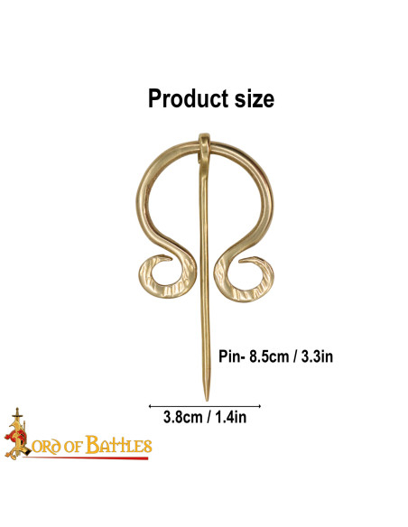 Golden Polished Brass Viking Cloak...