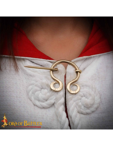 Golden Polished Brass Viking Cloak...