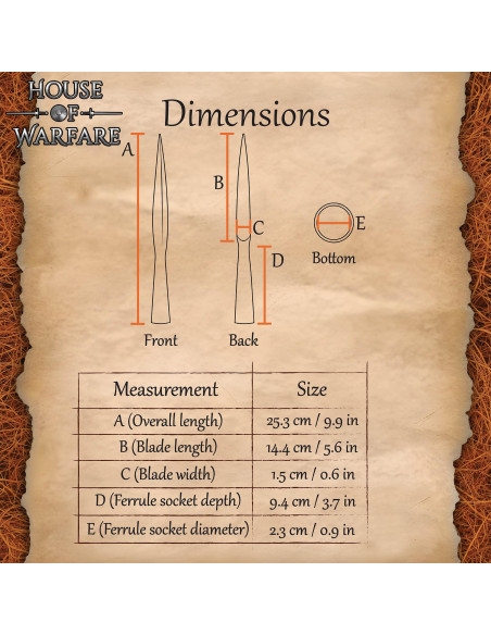 Hand-Forged Viking Spearhead Made of...