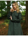 Medieval dress model Jovina, green color