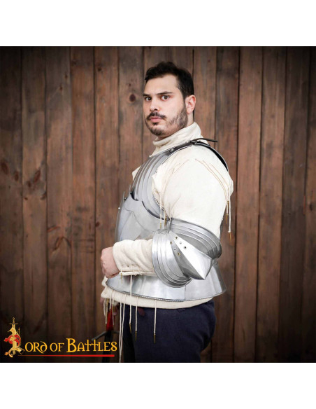 18G Steel Elbow Guards in German...