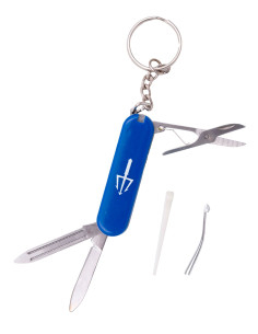 5-in-1 Blue ABS Multi-Tool Keychain 2