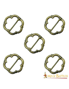 Set of 5 Medieval Decorative Brooches for Historical...