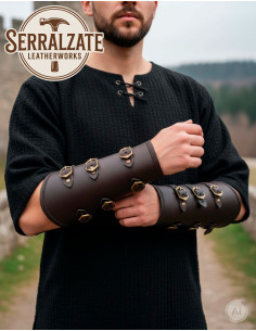 Medieval Warrior Bracelets, Brown 2