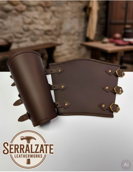 Medieval Warrior Bracelets, Brown