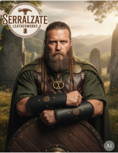 Celtic Flower Bracelets for Warriors, Black 2