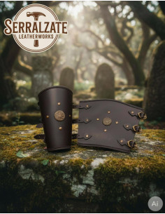 Celtic Flower Bracelets for Warriors, Brown