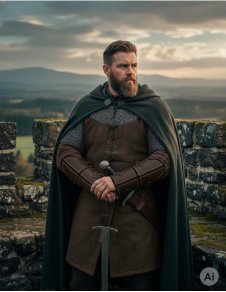 Genuine Brown Leather Medieval...