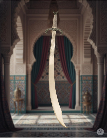 rustic arabic scimitar