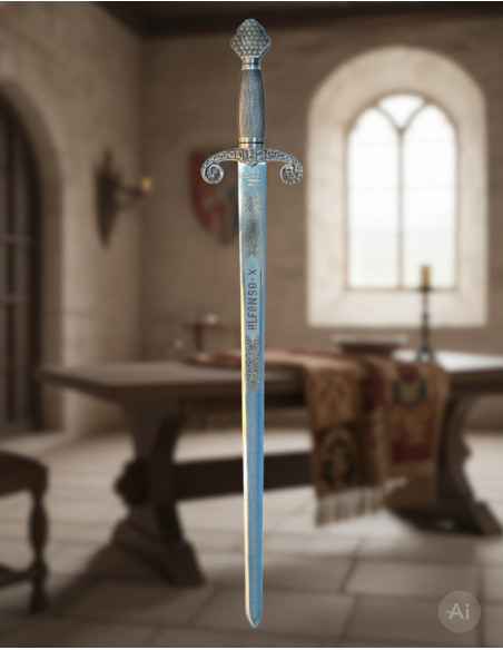 Alfonso X silver sword