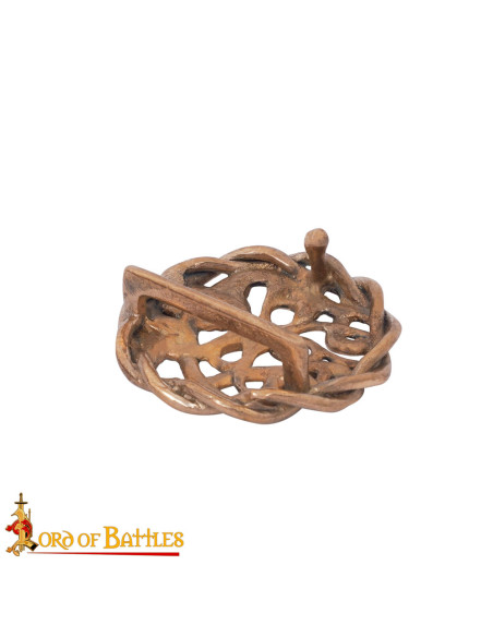 Celtic belt buckle in solid bronze