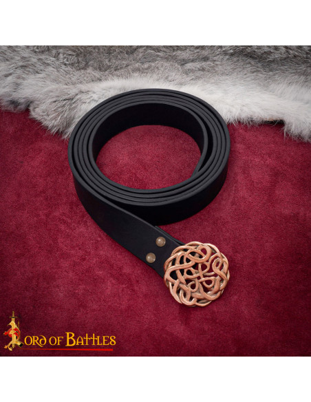 Celtic belt buckle in solid bronze