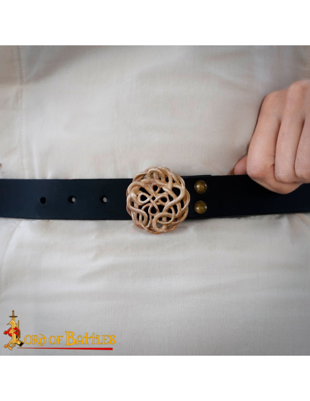 Celtic belt buckle in solid bronze