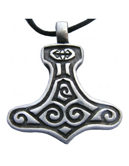 Silver finish Viking pendant