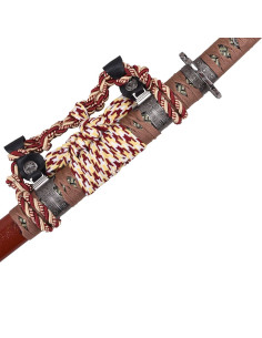 Traditional Japanese Decorative Katana with Red and... 2