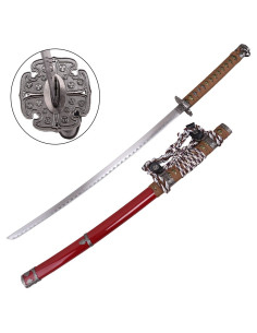 Traditional Japanese Decorative Katana with...