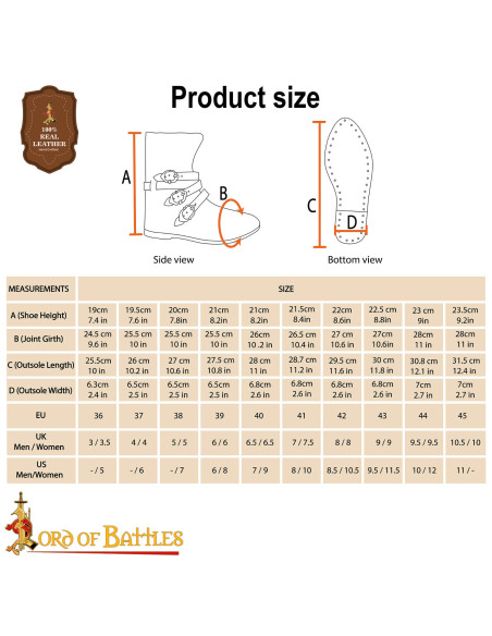 15th Century Brown Leather Medieval...