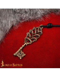 Viking Key Pendant in Cast Bronze