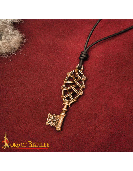 Viking Key Pendant in Cast Bronze