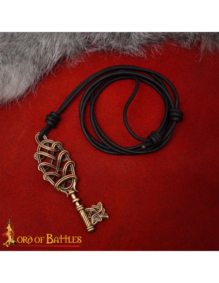 Viking Key Pendant in Cast Bronze